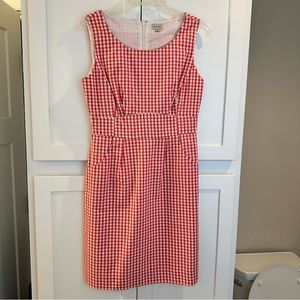Cremieux size 4 red gingham dress